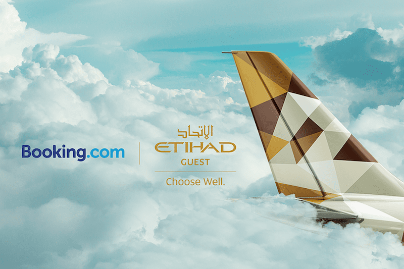 Booking dot com and Etihad Guest partnership
