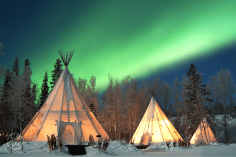 Northwest Territories Canada - Aurora Village Yellowknife