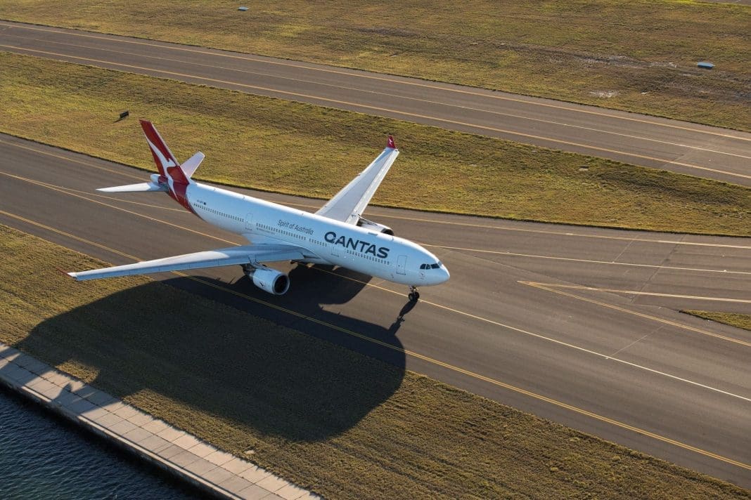 Qantas A330 takeoff